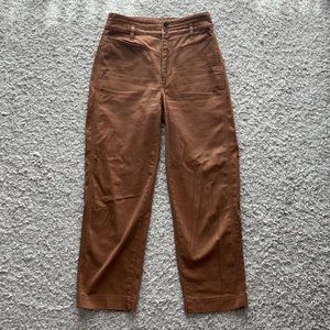 Madewell Chestnut Brown (Sand Dune) Cargo Pant